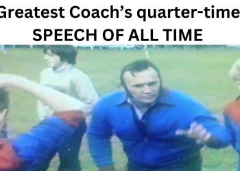 Greatest quarter-time speech of all time – Eighties. Footy – Aussie Rules!