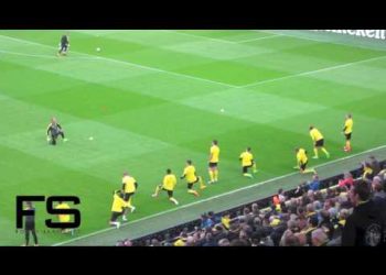 Borussia Dortmund Champions League Pre-Match Warm-Up
