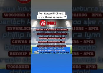 West Gippsland FNC Round 2 fixture. Who are your winners? #football #aussierules #gippsland