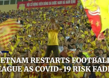 Vietnam resumes football league games with packed crowds as coronavirus risk fades