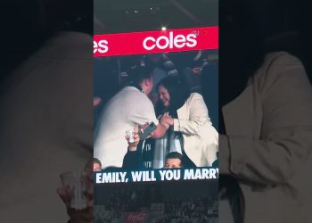 SHE SAID YES! | Proposal at the MCG #wedding #proposal #football #marriage