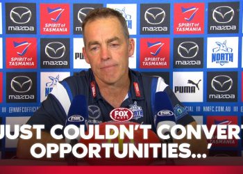 'Gave away too much': Dejected Clarko on rough final quarter | Roos Press Conference | Fox Footy