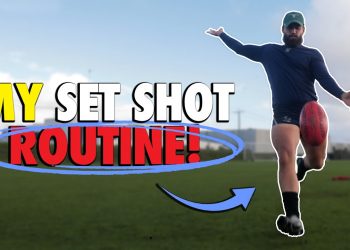 My set shot routine when kicking for goal Aussie Rules AFL