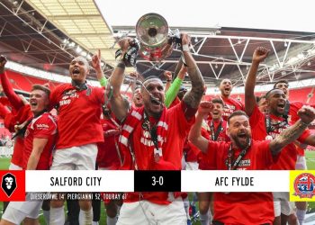 Salford City 3-0 AFC Fylde | The National League Promotion Final