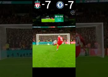 Liverpool VS Chelsea 2022 Carabao Cup Final Penalty Shootout Highlights #youtube #shorts #football