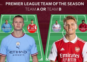 ENGLISH PREMIER LEAGUE FINAL TEAM OF THE SEASON :Team A OR Team B – END OF THE EPL 22/23 SEASON