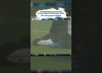 Worst Weather Games: Torrential downpour at Bank of America Stadium