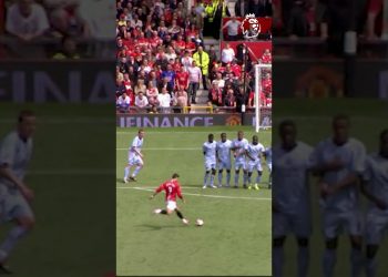 The last goal Cristiano Ronaldo scored in the Premier League for Manchester United