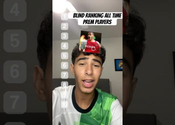 BLIND RANKING ALL TIME PREMIER LEAGUE PLAYERS #premierleague #prem#football #soccer #youtube #shorts
