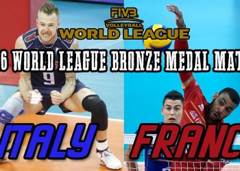 Italy vs  France BRONZE MEDAL MATCH   2016 World League Final   Full Match All Breaks Removed