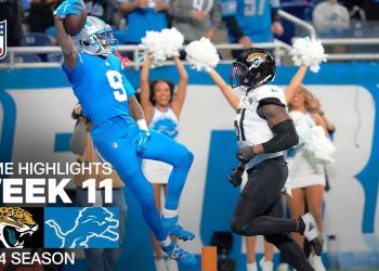 Jacksonville Jaguars vs. Detroit Lions Game Highlights | NFL 2024 Season Week 11