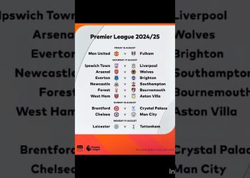Premier League 2024/25 season 1st round matches are known.