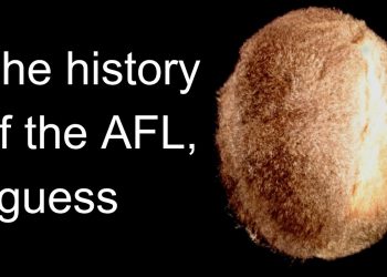 the entire history of the AFL, i guess
