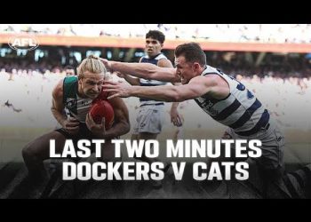 Last Two Minutes: Fremantle v Geelong | Round 22, 2024 | AFL