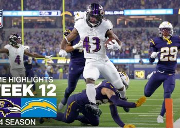 Baltimore Ravens vs. Los Angeles Chargers Game Highlights | NFL 2024 Season Week 12