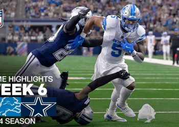 Detroit Lions vs. Dallas Cowboys | 2024 Week 6 Game Highlights