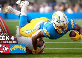 Kansas City Chiefs vs. Los Angeles Chargers Game Highlights | NFL 2024 Season Week 4