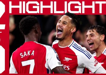THREE BIG POINTS! | HIGHLIGHTS | Arsenal vs Manchester United (2-0) | Timber, Saliba | PL