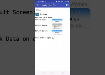Updated Aussie Rules Football. Men's 2025 fixture added. #football #aussierulesfootball