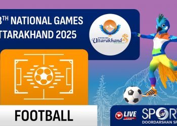 LIVE – Finals; Football – 38th National Games 2025 Uttarakhand
