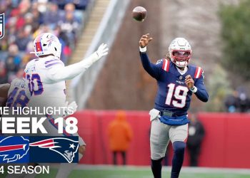 Buffalo Bills vs. New England Patriots | 2024 Week 18 Game Highlights