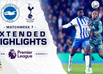 Brighton v. Tottenham Hotspur | PREMIER LEAGUE HIGHLIGHTS | 10/6/2024 | NBC Sports