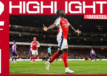 HIGHLIGHTS | Arsenal vs Fulham (2-1) | Saka, Merino | Premier League