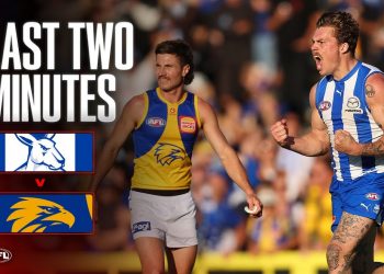 Last Two Minutes: North Melbourne v West Coast Eagles | Round 13, 2025 | AFL