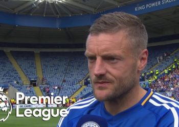 Jamie Vardy gives emotional farewell to Leicester City faithful | Premier League | NBC Sports