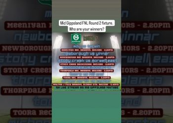 Mid Gippsland FNL Round 2 fixture. Who are your winners? #aussierules #football #gippsland