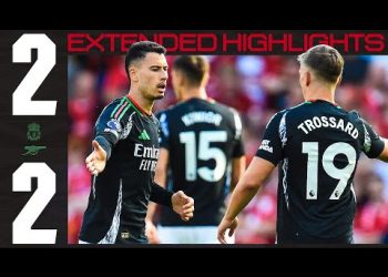 EXTENDED HIGHLIGHTS | Liverpool vs Arsenal (2-2) | Martinelli, Merino | EPL