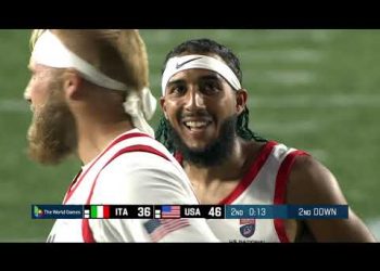 U.S.A. vs. Italy Men's Flag Football Championship at 2022 World Games Highlights