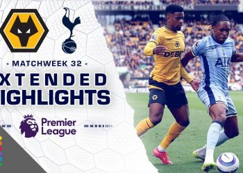 Wolves v. Tottenham Hotspur | PREMIER LEAGUE HIGHLIGHTS | 4/13/2025 | NBC Sports