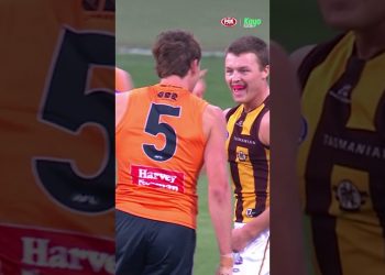 'BIG WITH HIS WORDS, BIG WITH HIS ACTIONS!' Jack Ginnivan, folks. #afl #finals #footy #hawthorn