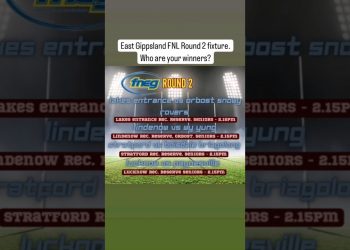 East Gippsland FNL Round 2 fixture. Who are your winners? #aussierules #football #gippsland