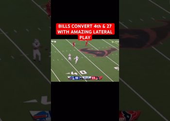 BILLS CONVERT INSANE 4th & 27 PLAY WITH AMAZING LATERAL