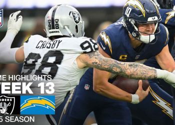 Las Vegas Raiders vs. Los Angeles Chargers Game Highlights | NFL 2025 Season Week 13
