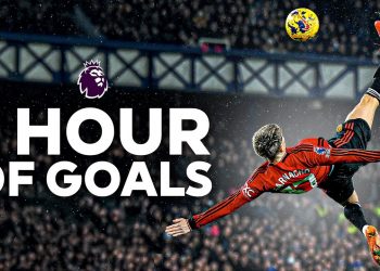 1 HOUR Of The BEST Acrobatic Goals from the Premier League