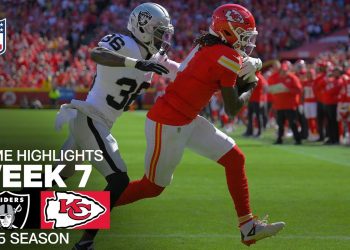 Las Vegas Raiders vs. Kansas City Chiefs Game Highlights | NFL 2025 Season Week 7
