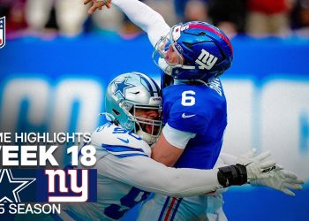 Dallas Cowboys vs New York Giants Game Highlights | 2025 NFL Season Week 18