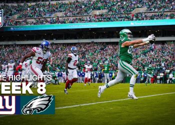New York Giants vs Philadelphia Eagles Game Highlights | 2025 NFL Season Week 8