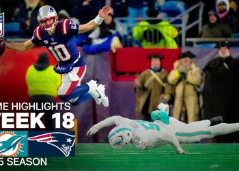 Miami Dolphins vs New England Patriots Game Highlights | 2025 NFL Season Week 18