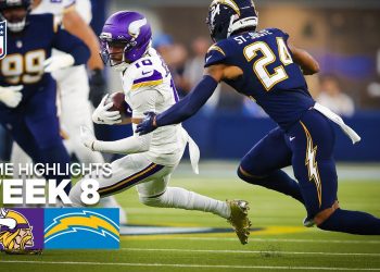 Minnesota Vikings vs Los Angeles Chargers Game Highlights | 2025 NFL Season Week 8