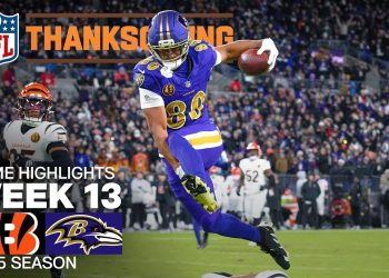 Cincinnati Bengals vs Baltimore Ravens Thanksgiving Game Highlights | 2025 NFL Season Week 13