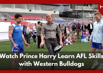 Prince Harry Tries Aussie Rules Football in Melbourne | Fun Training Session