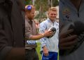 Prince Harry tries his hand at Aussie Rules football | 9 News Australia
