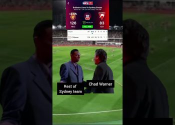 Chad Warner after Sydney lost to Brisbane!
