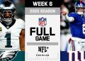 TNF Upset! Philadelphia Eagles vs. New York Giants FULL GAME | NFL 2025 Season Week 6
