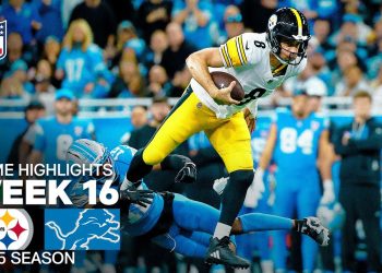 Pittsburgh Steelers vs Detroit Lions Game Highlights | 2025 NFL Season Week 16